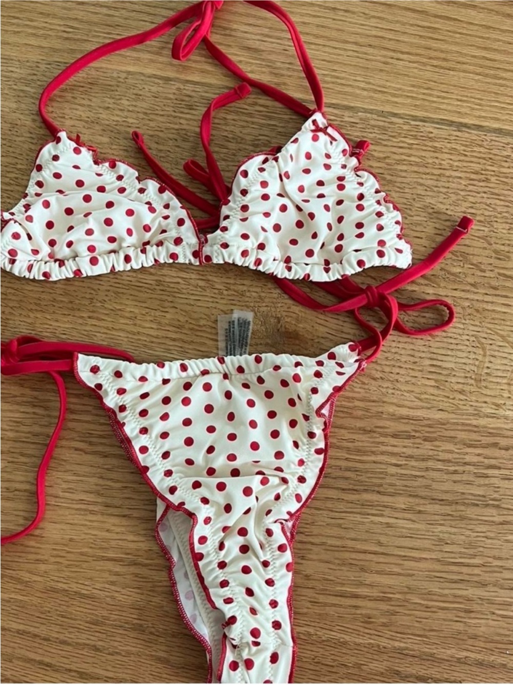 Polka dot bikini set
